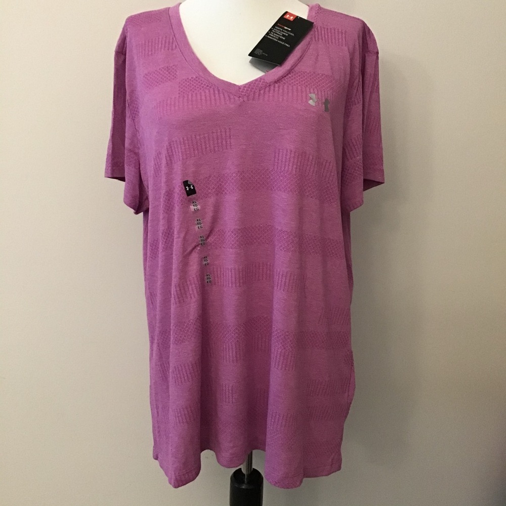 BNWT Purple Under Armour Heatgear T-Shirt XL